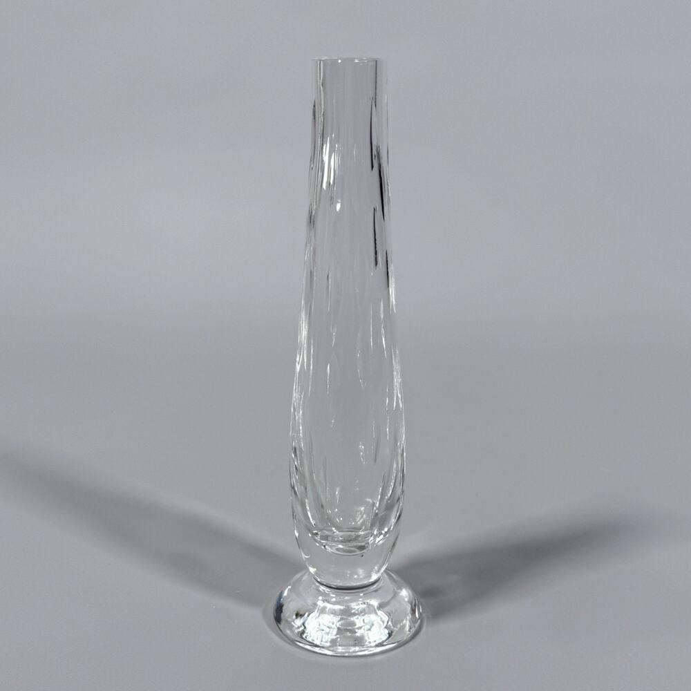WATERFORD CRYSTAL Flower Bud Vase 7" Raindrop Teardrop Pattern VGC